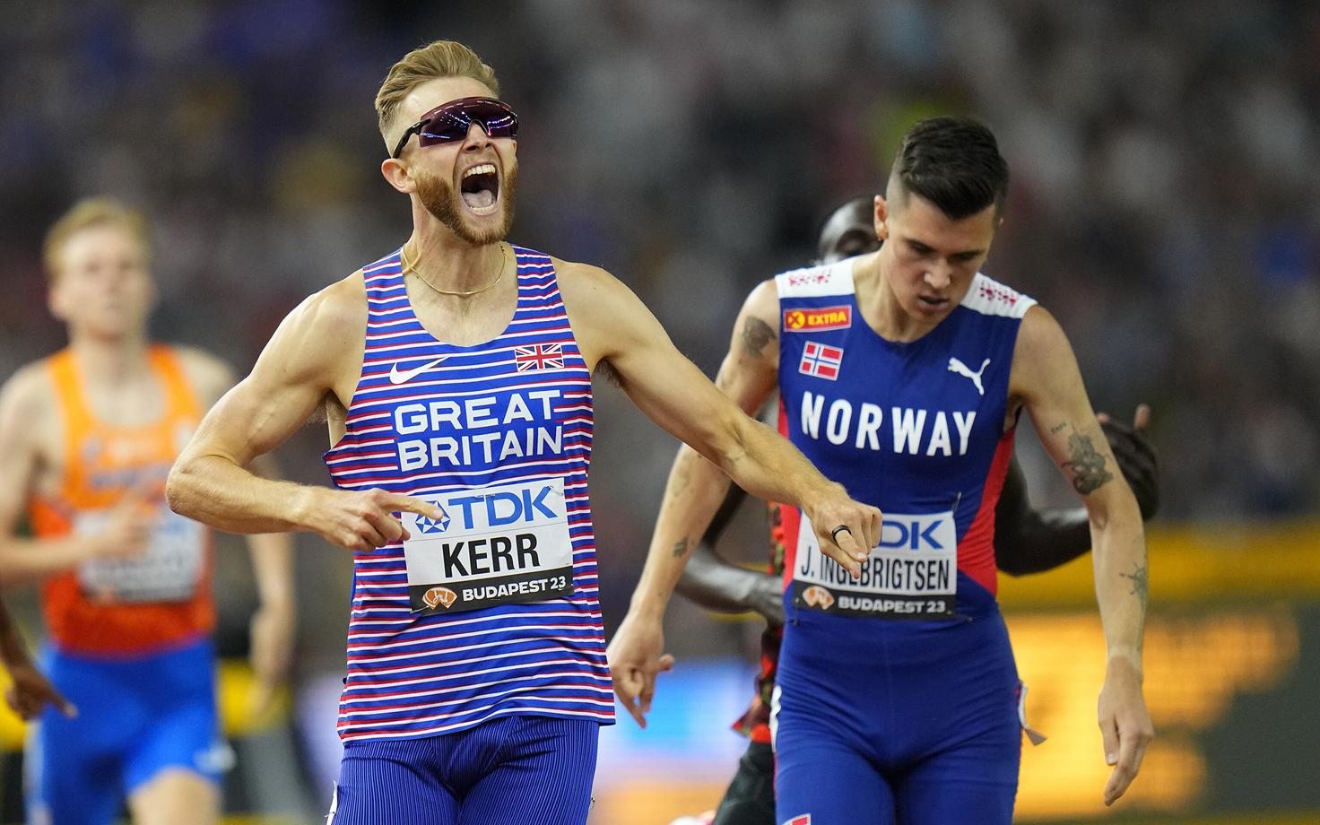 Josh Kerr ja Jakob Ingebrigtsen kergejüõustiku maailmameistrivõistlustel