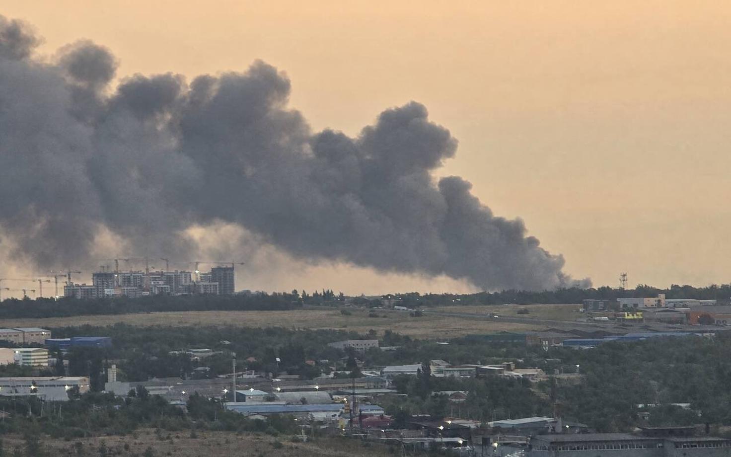 Пожар в Ростовской области.