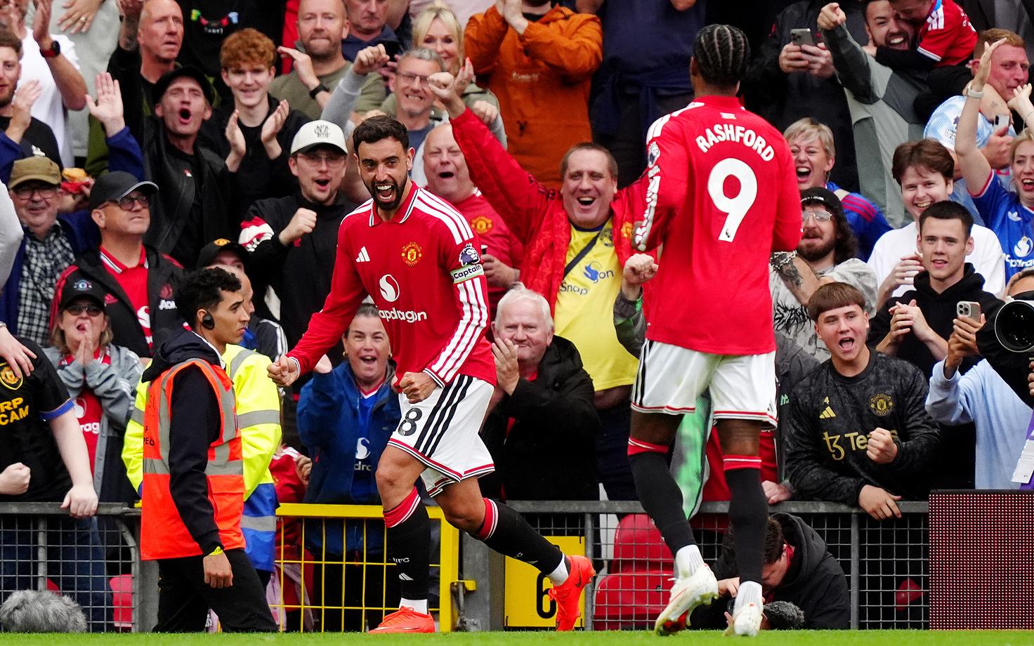 Bruno Fernandes ja Marcus Rashford