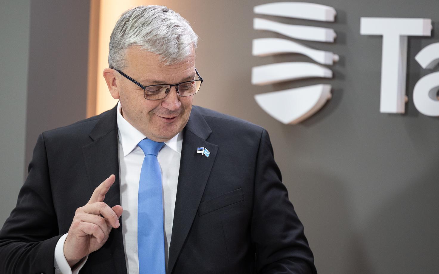Peeter Raudsepp Tallinna linnavalitsuse pressikonverentsil.
