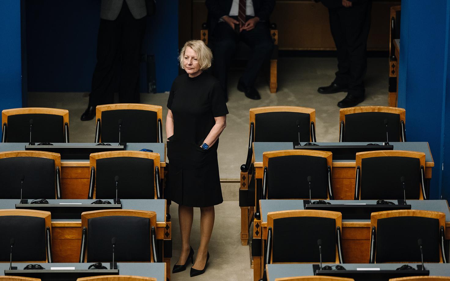 Vilja Toomast riigikogus 20. augustil.