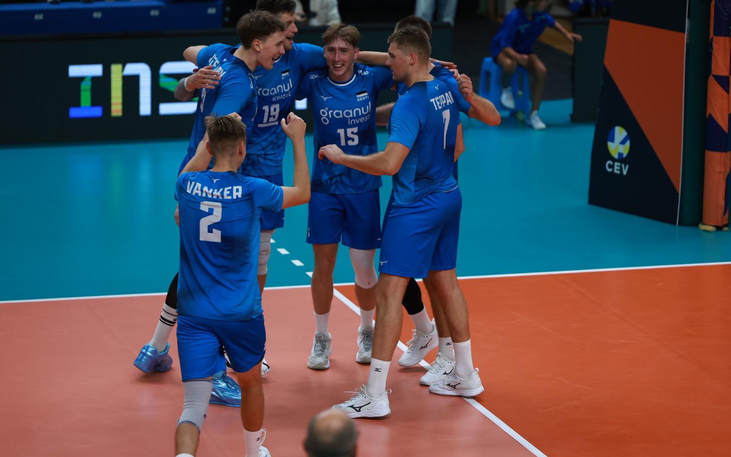 Võrkpalli kontrollmäng: Eesti - Slovakkia.
