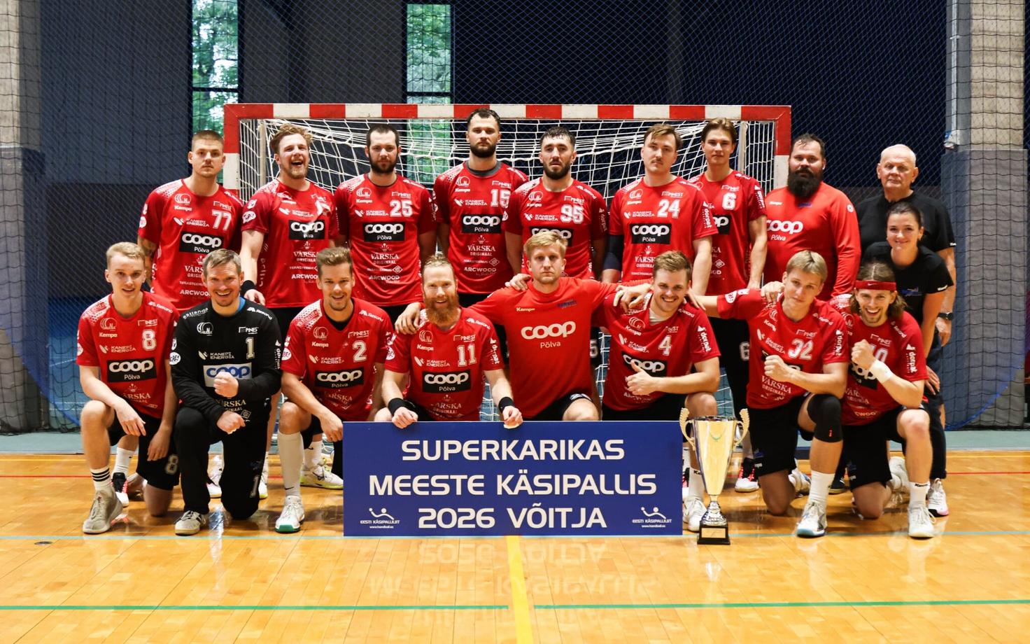 Põlva Serviti tõstis teist aastat järjest superkarika pea kohale