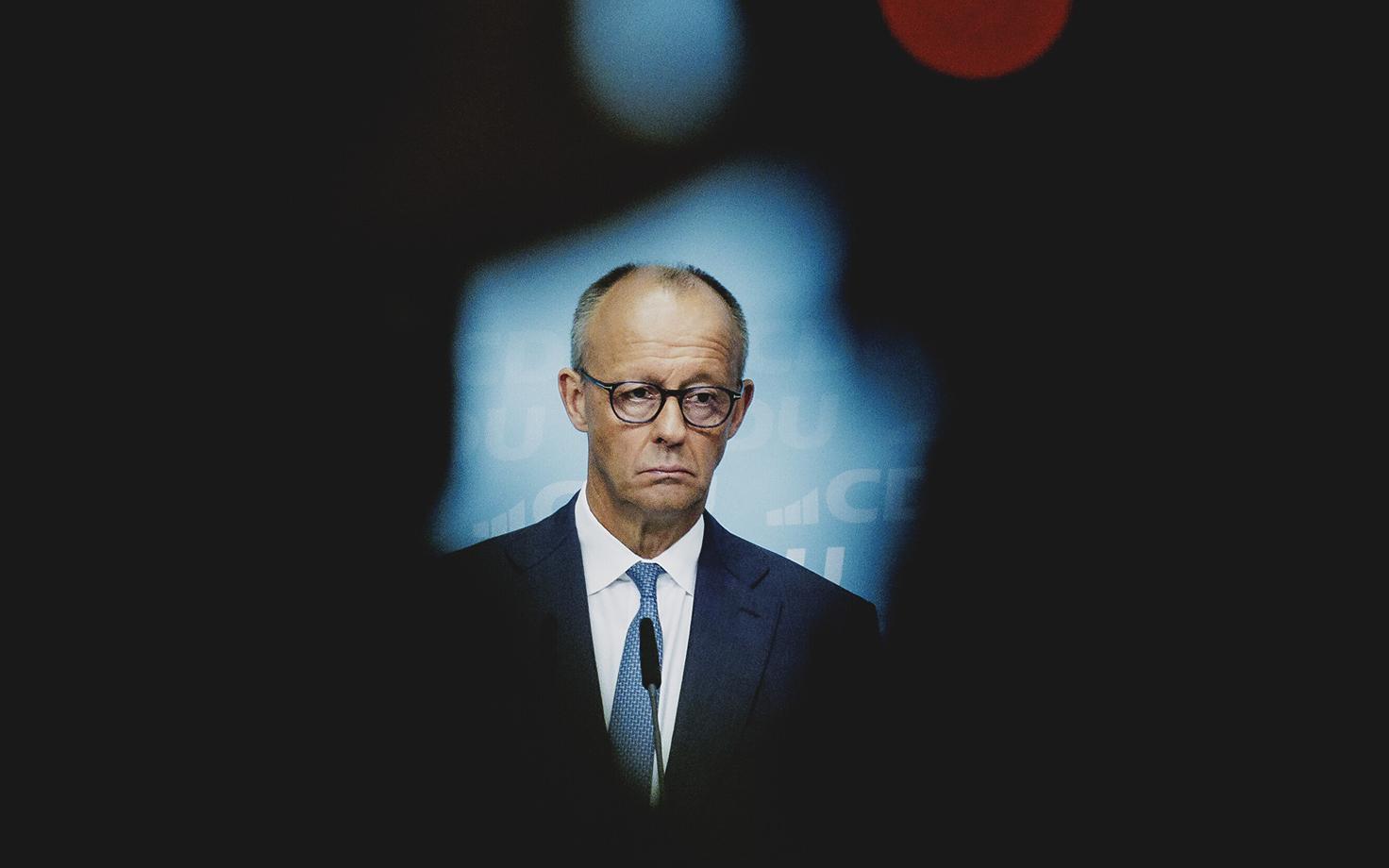Saksamaa liidukantsler Friedrich Merz pressikonverentsil