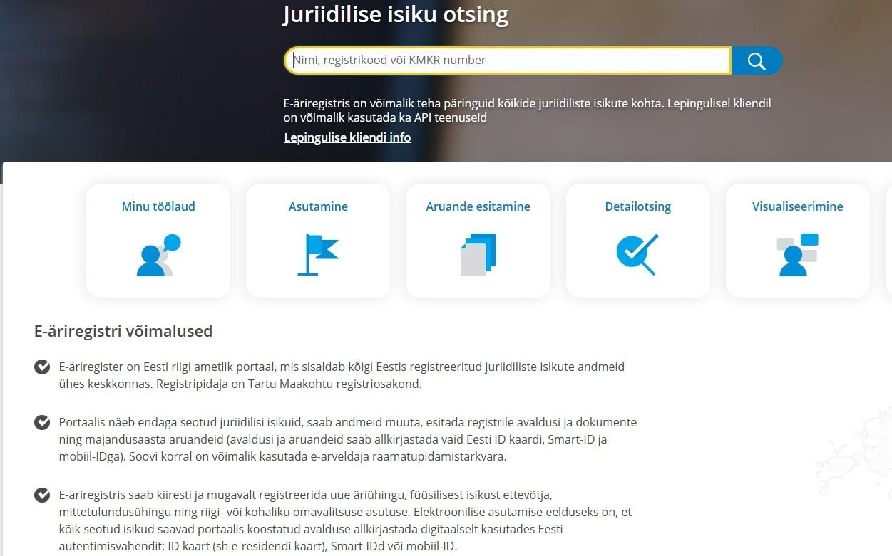 E-äriregister.