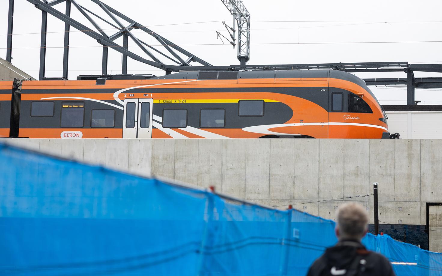 Estonia's Rail Baltica terminal in Tallinn under construction at Ülemiste.