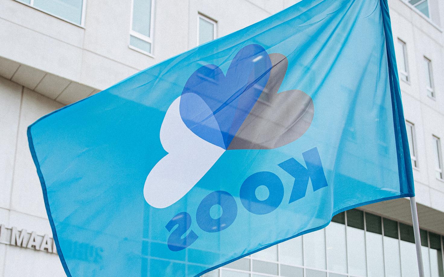Koos party flag.