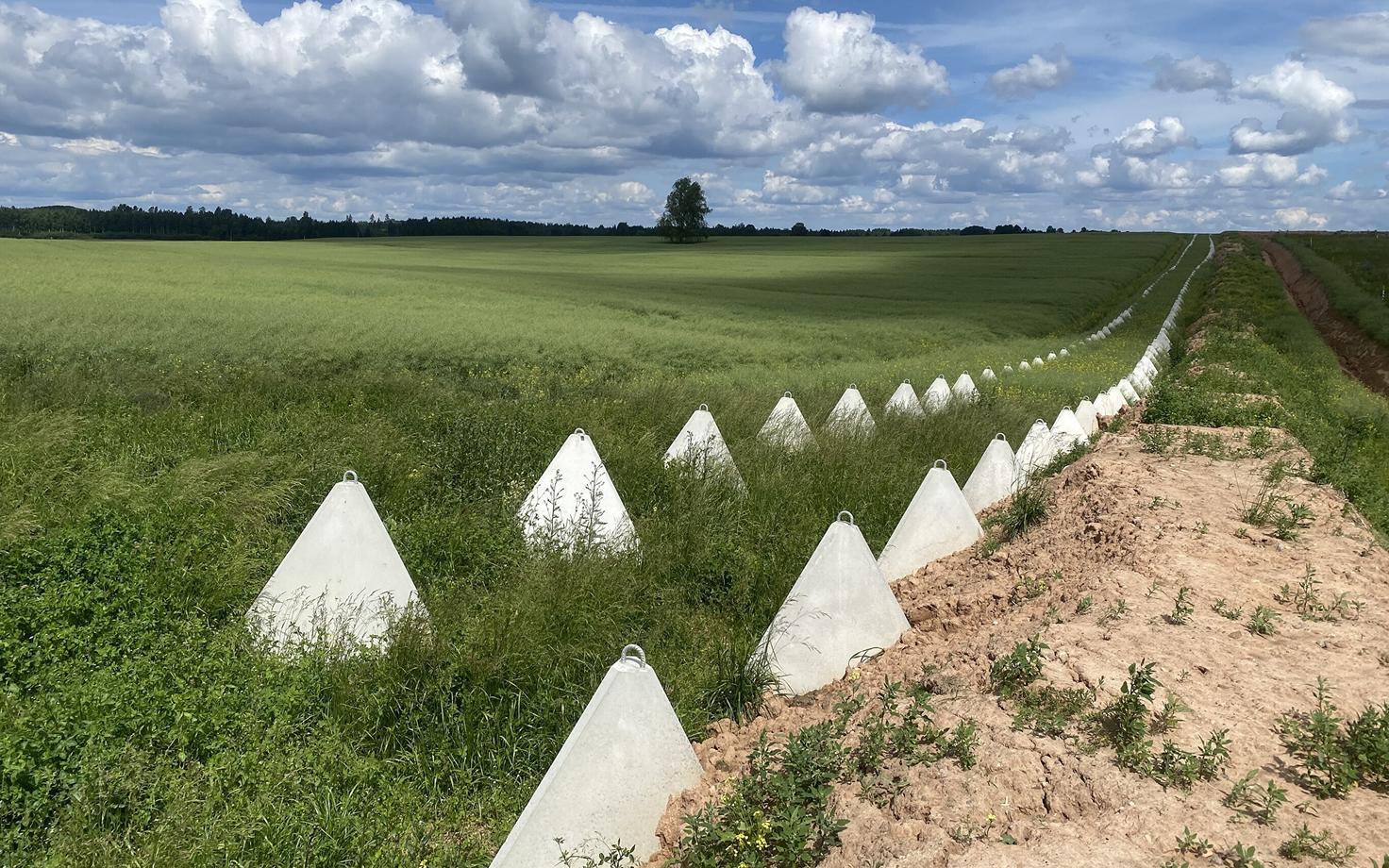 'Dragon's teeth' on the Baltic Defense Line in Estonia's southeastern Setomaa region.