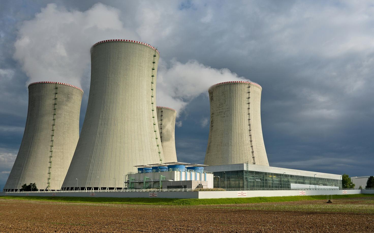 Cooling towers at a nuclear power station in the Czech Republic.