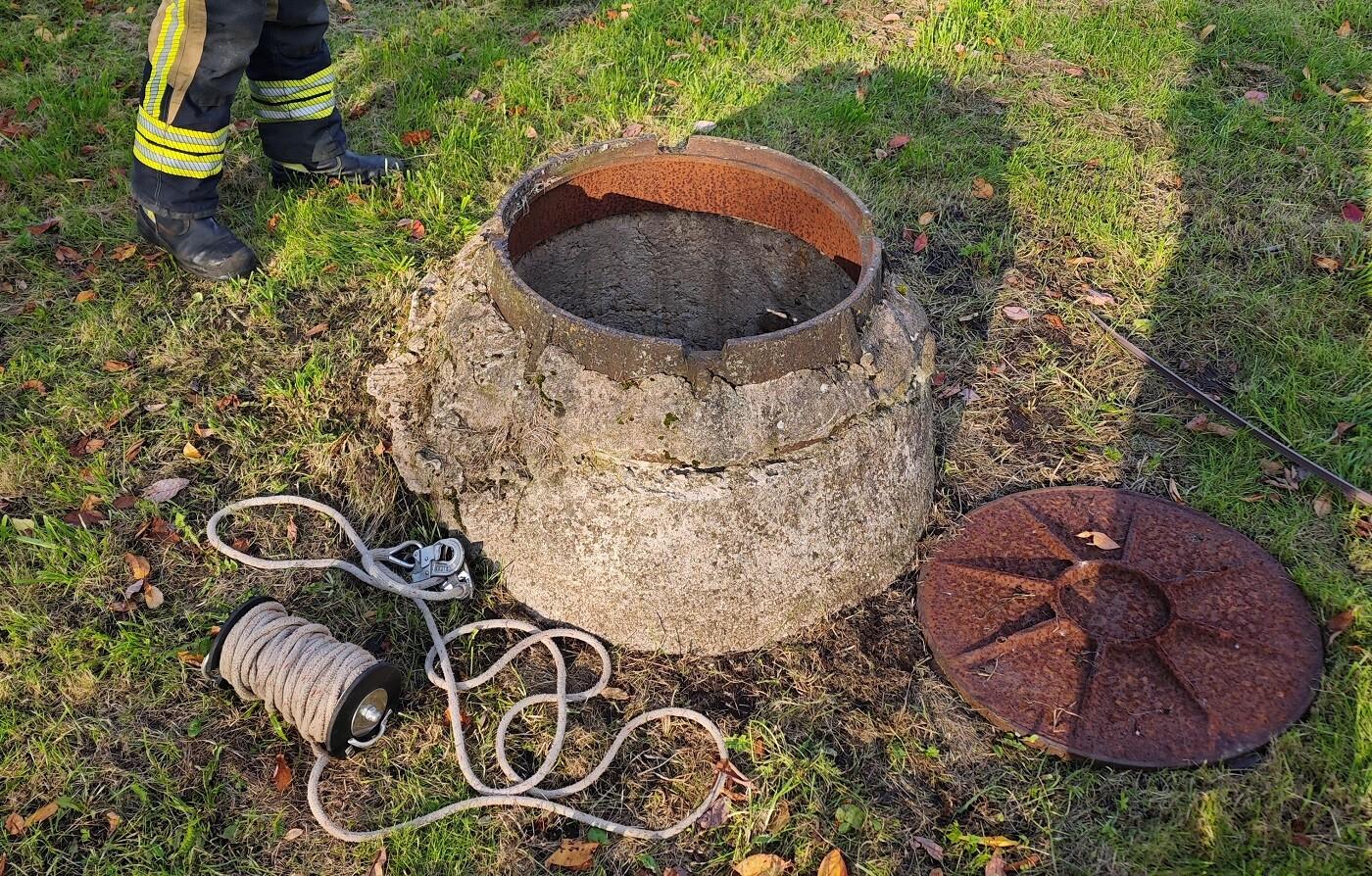Открытый колодец в Нарве.