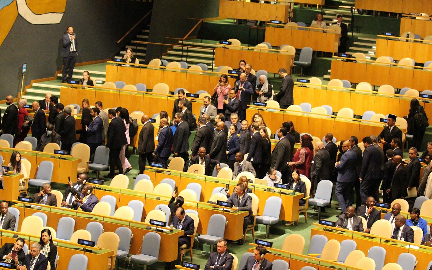 ÜRO delegaadid lahkusid Iisraeli peaminister Benjamin Netanyahu kõne ajal saalist