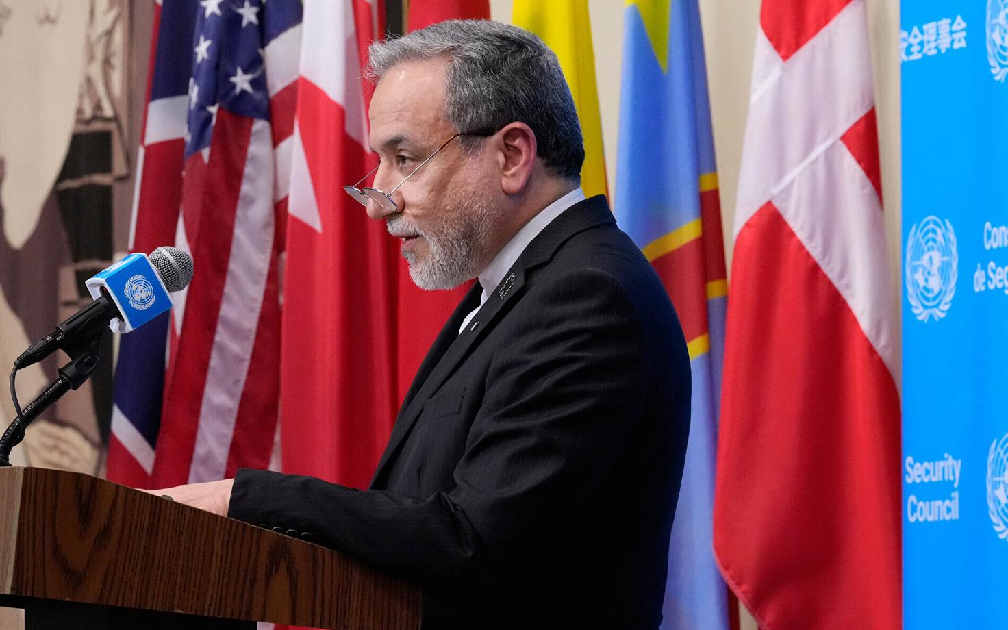 Abbas Araghchi reedel ÜRO peaassambleel.