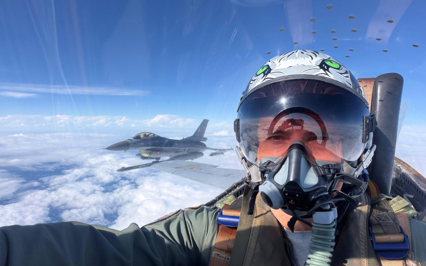 F-16 Fighting Falcons in NATO service.
