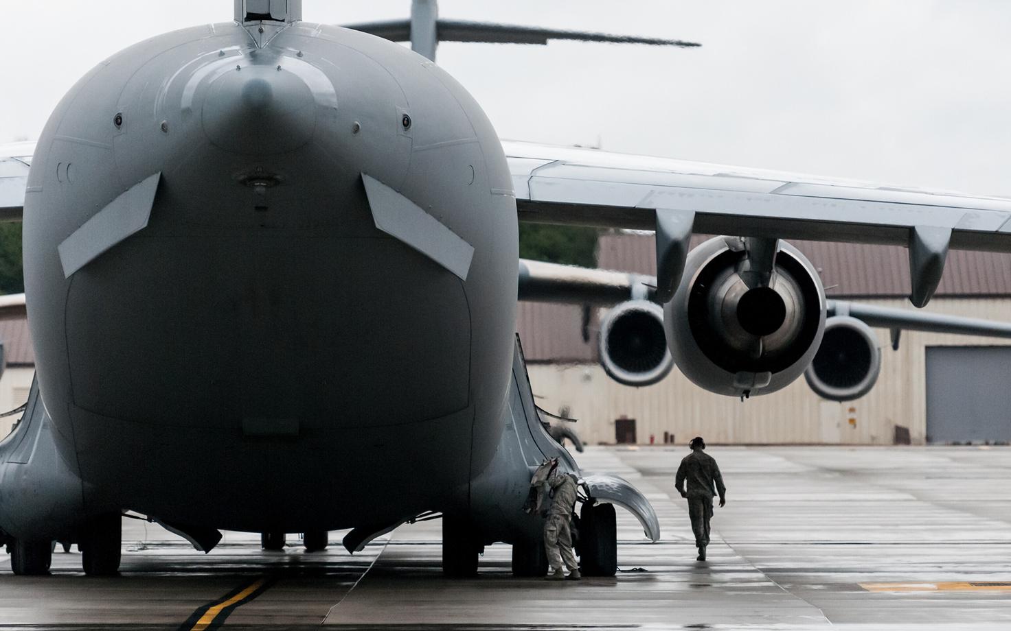 Военно-транспортный самолет ВВС США.
