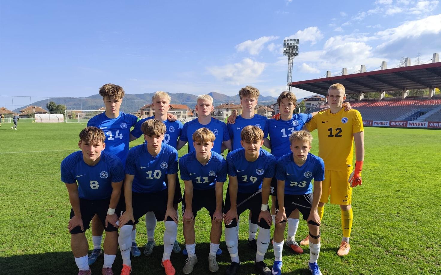 Eesti U-17 jalgpallikoondis Bulgaarias