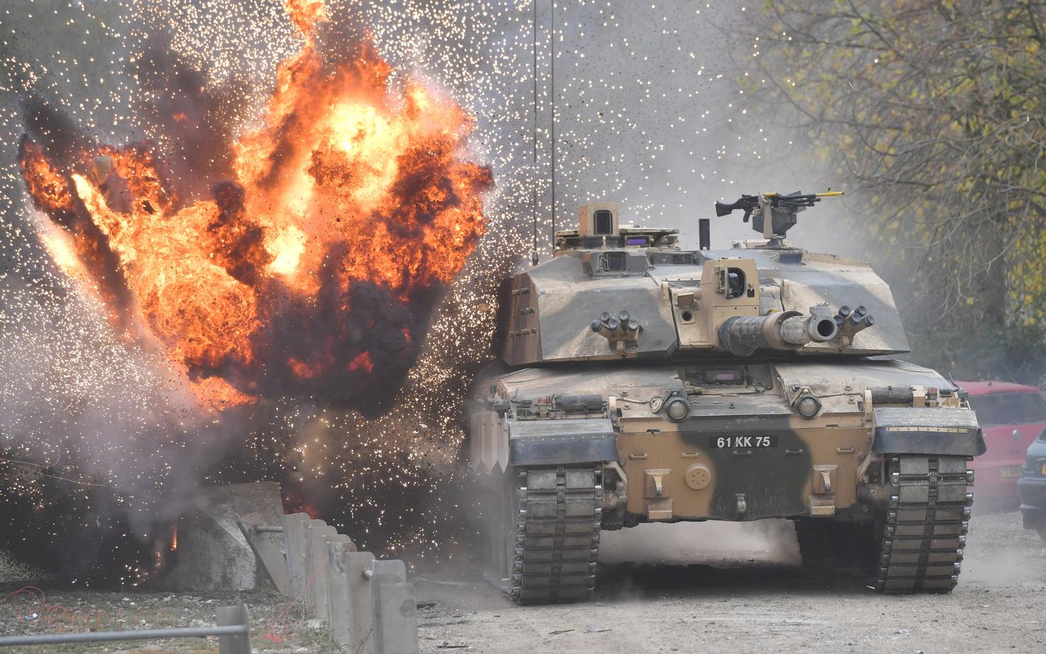 Briti tank Challenger 2 õppustel. Väidetavalt võisid Ukraina üksused kasutada neid taas lahingus Vene vägede vastu.