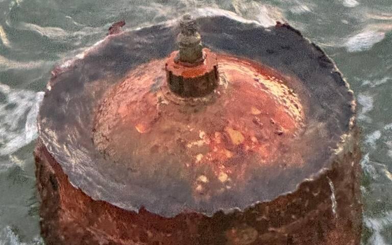 The object that disrupted ferry traffic from Helsinki.