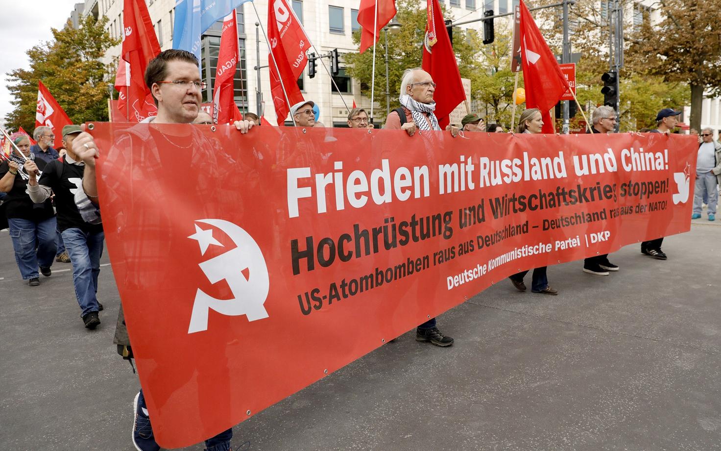 Protest Berliinis 3. oktoobril.
