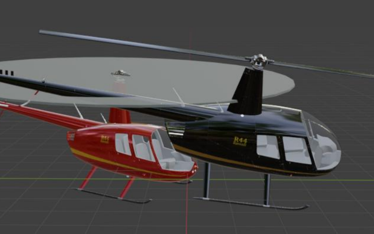 Helikopterite hinnanguline asend kokkupõrke hetkel.