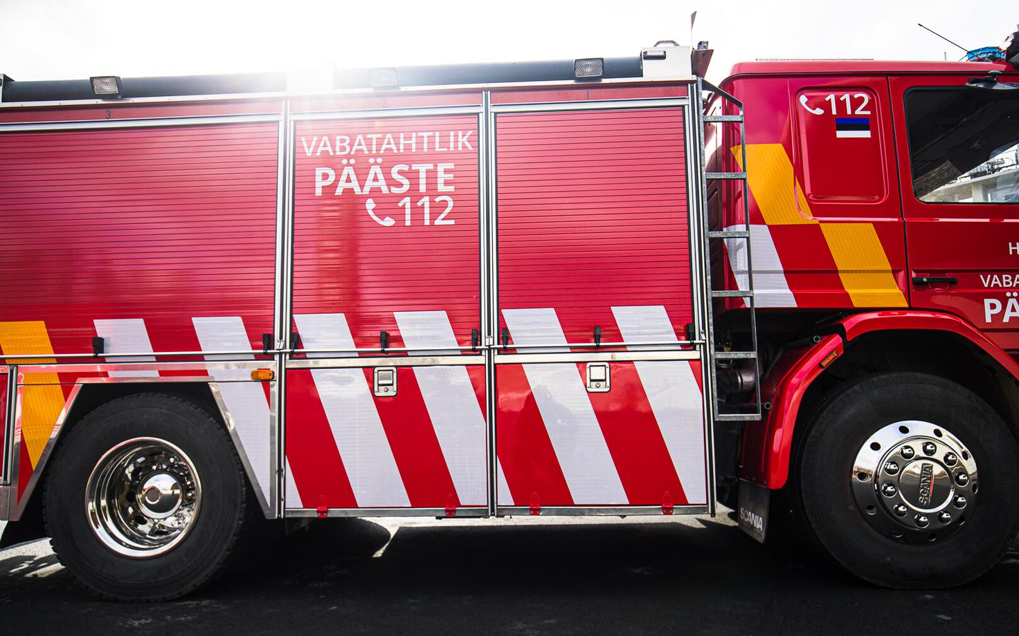 Rescue Board (Päästeamet) fire trucks in their new livery.