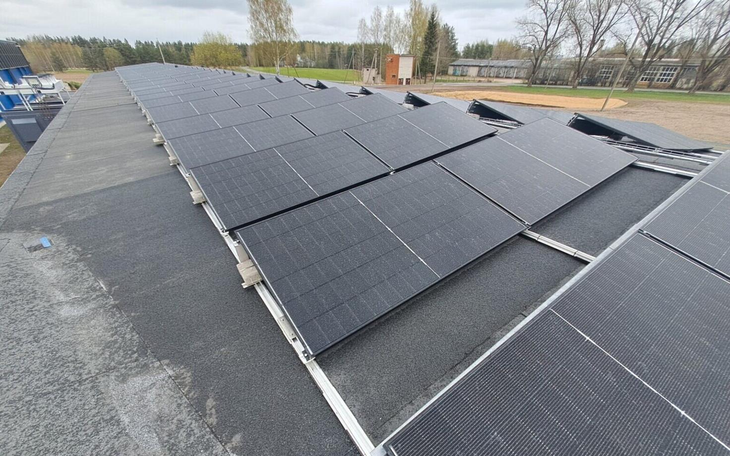 Solar panels.