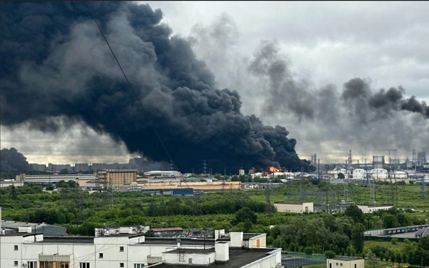 Moskva naftatöötlemistehas Kapotnja linnaosas.