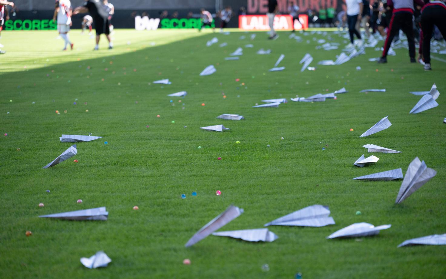 Rayo Vallecano fännide protestiaktsioon