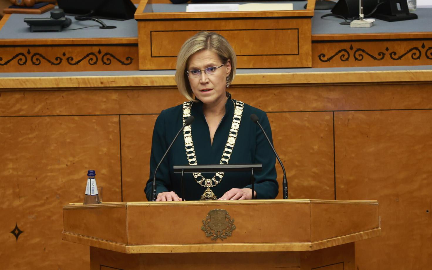 Речь президента Юлле Мадизе.