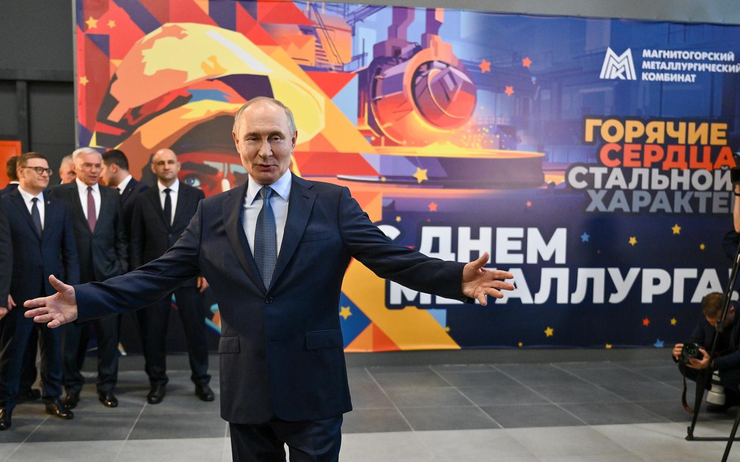 Venemaa režiimi juht Vladimir Putin kohtub Magnitogorski terasetehase töötajatega