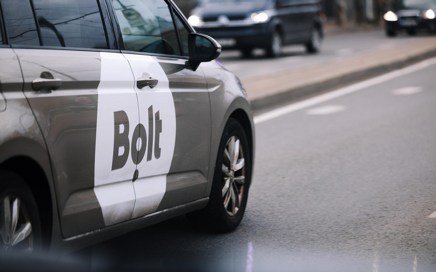 A Bolt taxi.