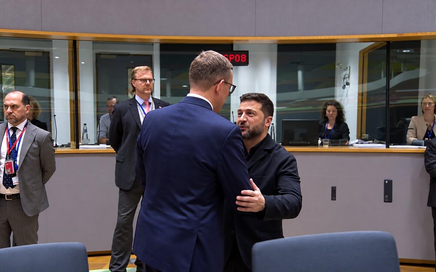 Ukraina president Volodõmõr Zelenski ja Eesti peaminister Kristen Michal.