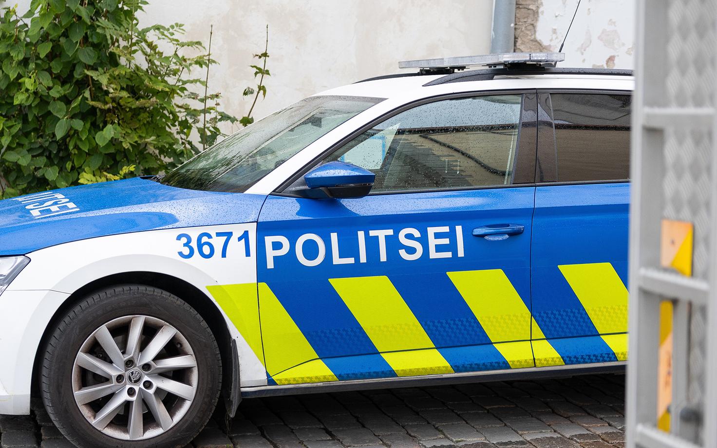 An Estonian police car.