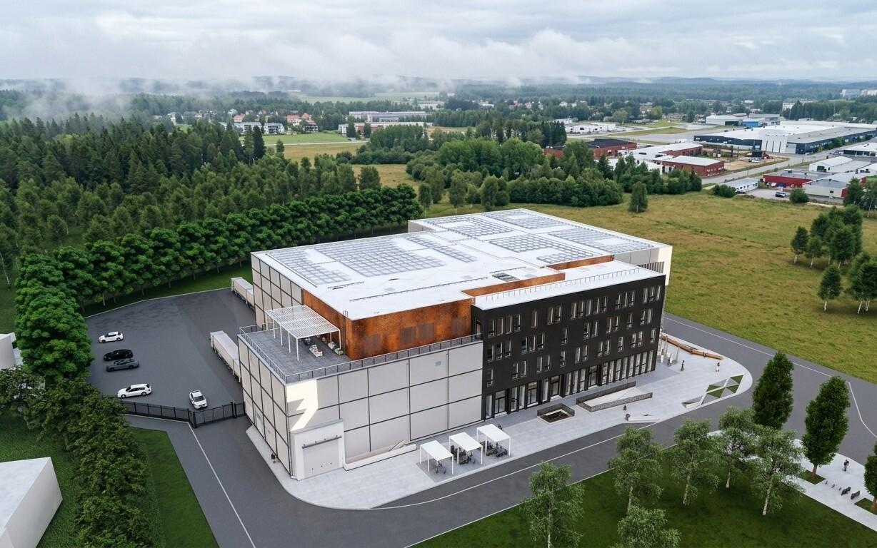Tallinnfilm Stuudiote kavandatava filmistuudiokompleksi illustratsioon.
