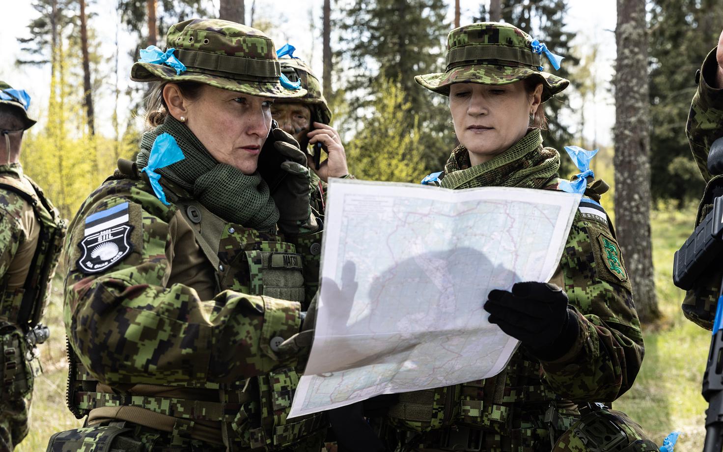 Women in the Estonian Defense Forces (EDF) during Siil 2025.