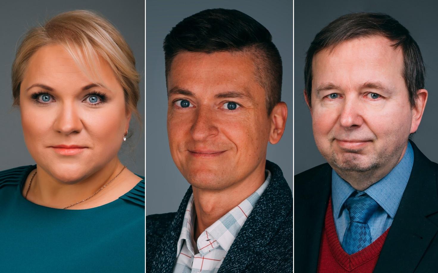 Tiina Laansalu, Fred Puss ja Peeter Päll.