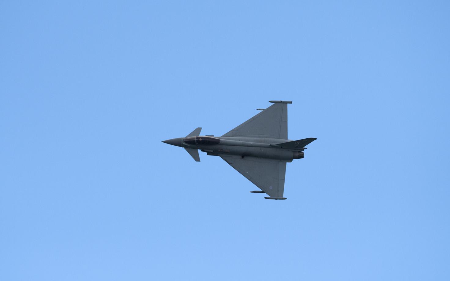 Briti õhujõudude hävituslennuk Eurofighter Typhoon