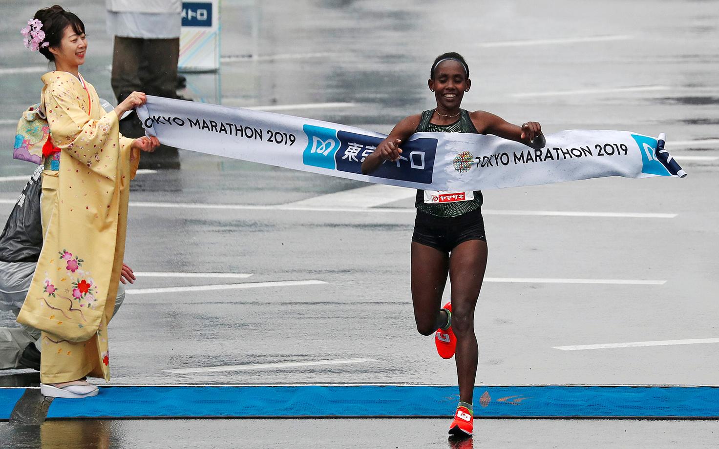 Ruti Aga võitis 2019. aastal Tokyo maratoni.