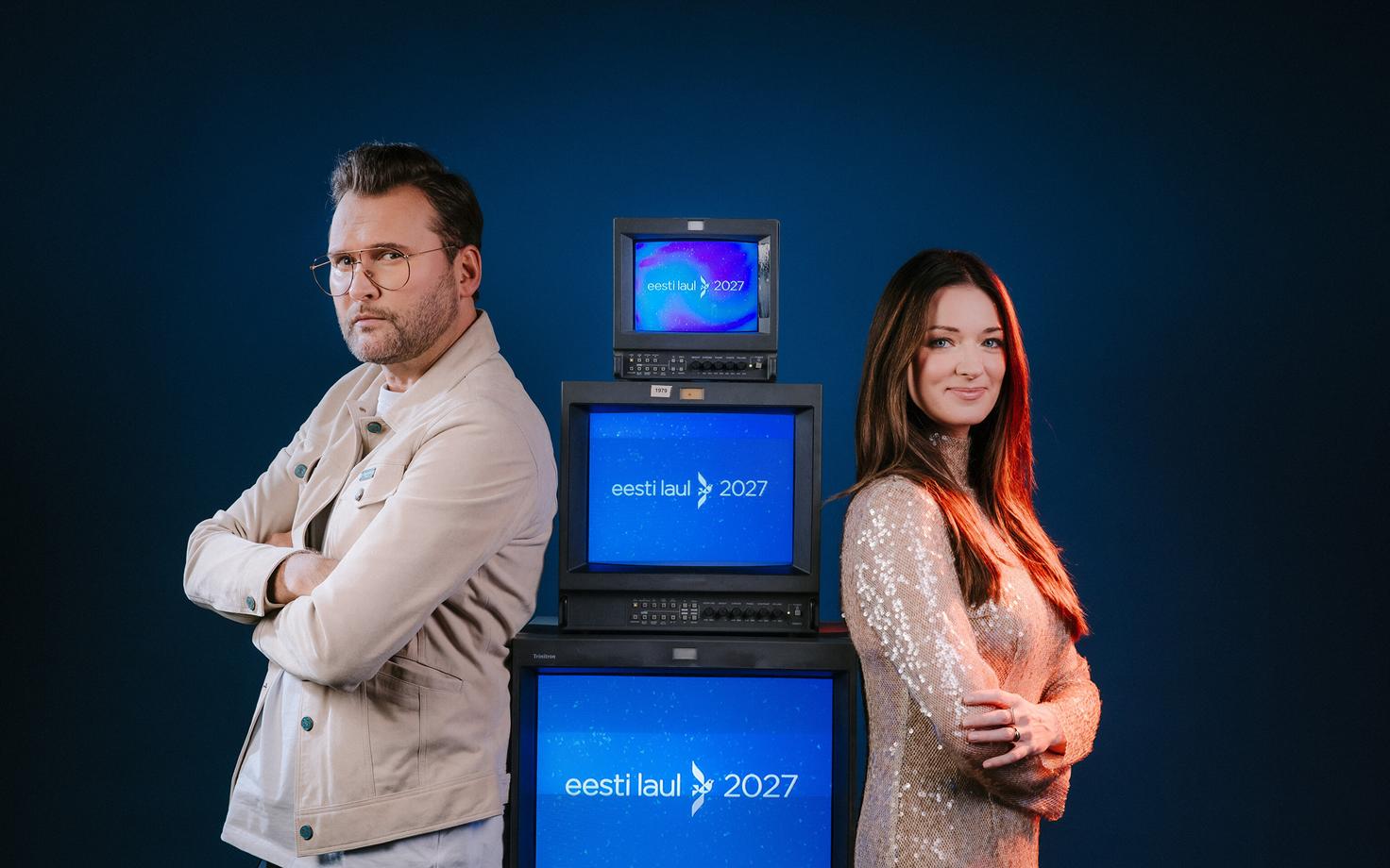Eesti Laul 2027 saatejuhid Koit Toome ja Eda-Ines Etti