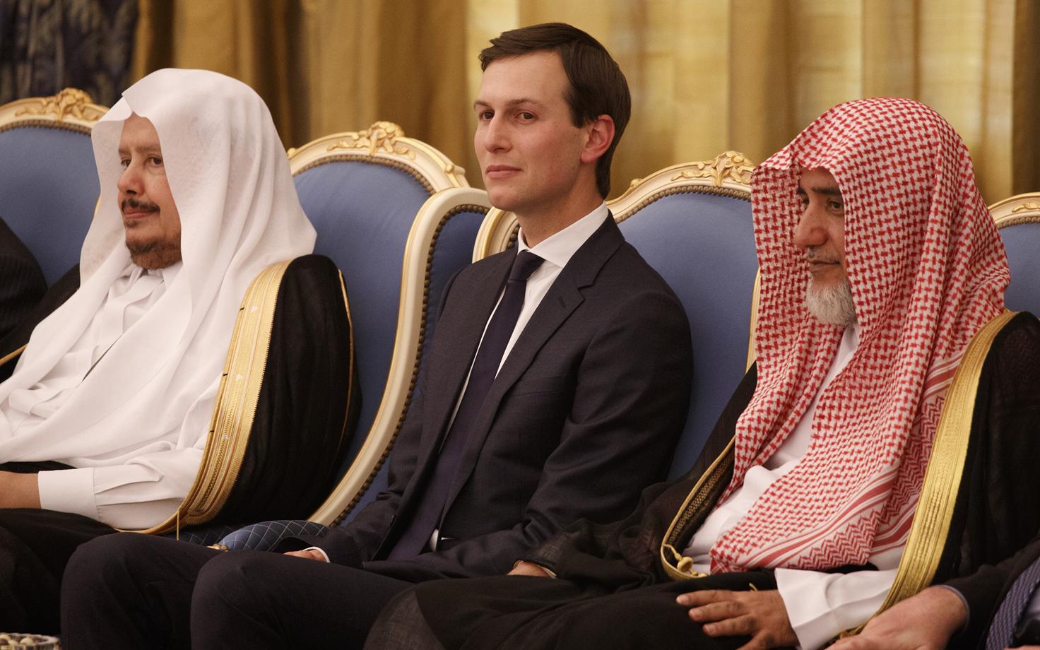 Jared Kushner USA presidendi nõunikuna 2017. aasta mais Saudi Araabia kuningapalees toimunud tseremoonial.