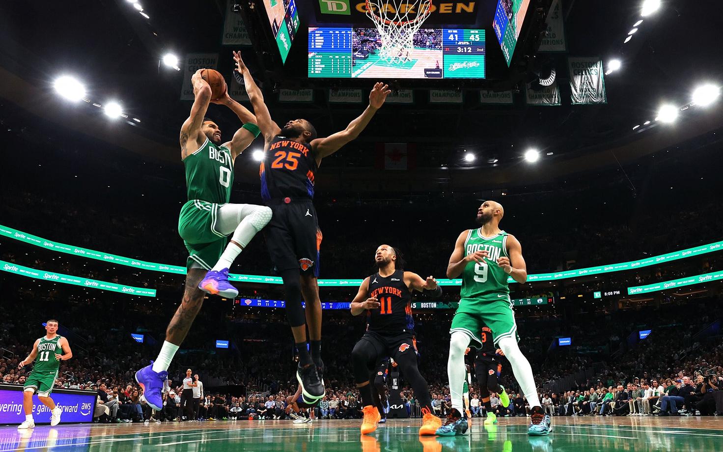 Boston Celtics - New York Knicks, Jayson Tatum viskel
