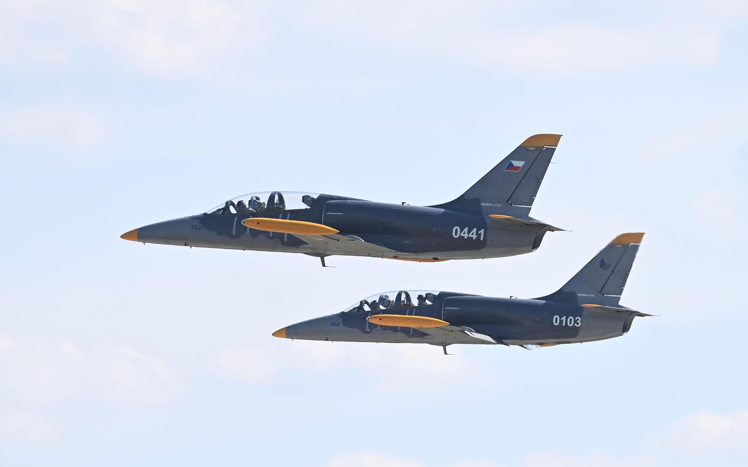 Czech L-39 light fighter jets.
