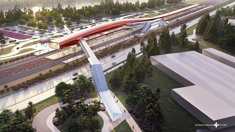 Эскизный проект пассажирского терминала Rail Baltic в Пярну.