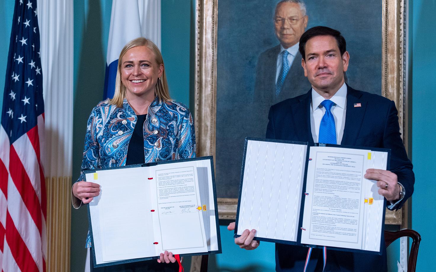Elina Valtonen ja Marco Rubio