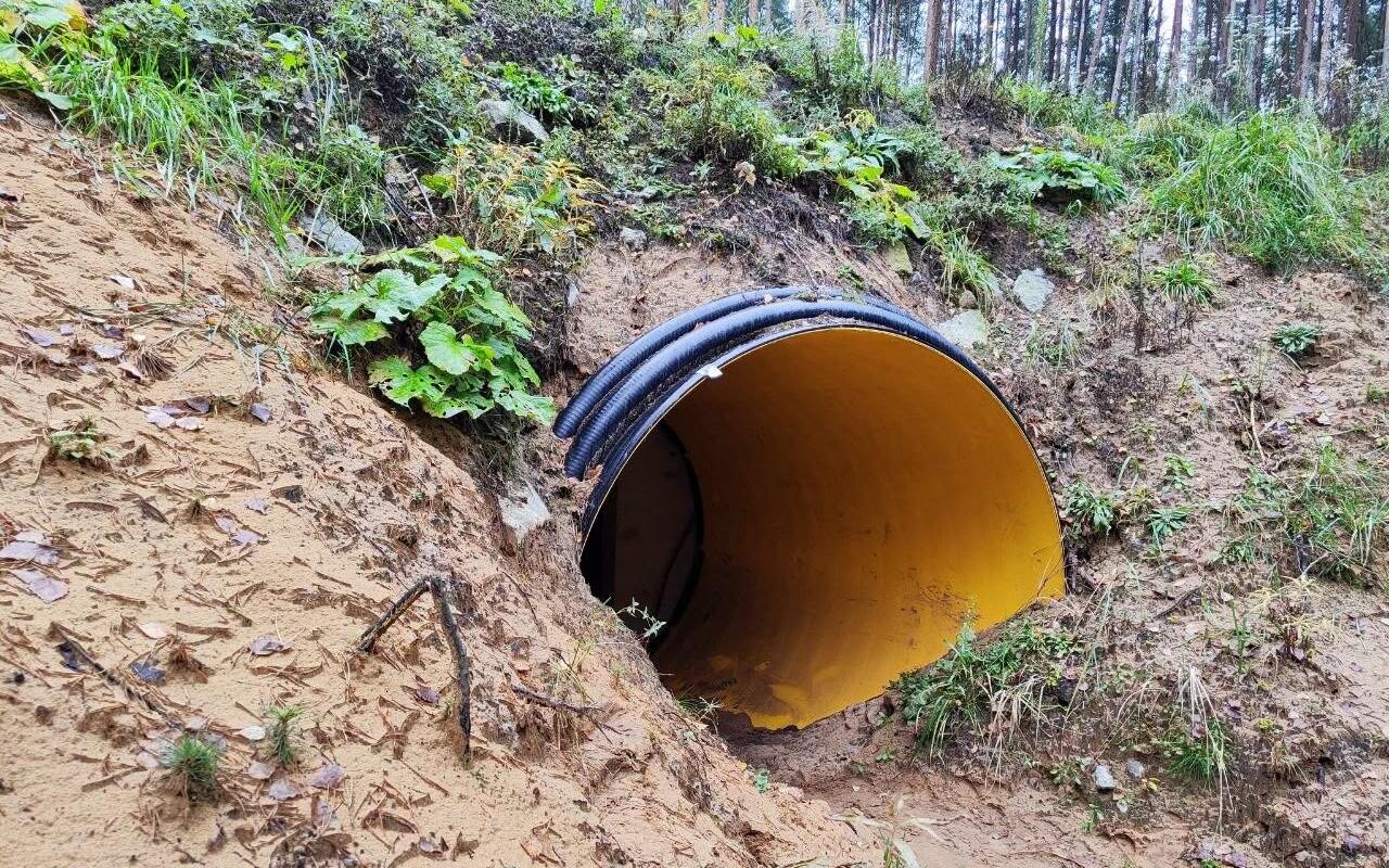A concrete bunker installed near Narva.
