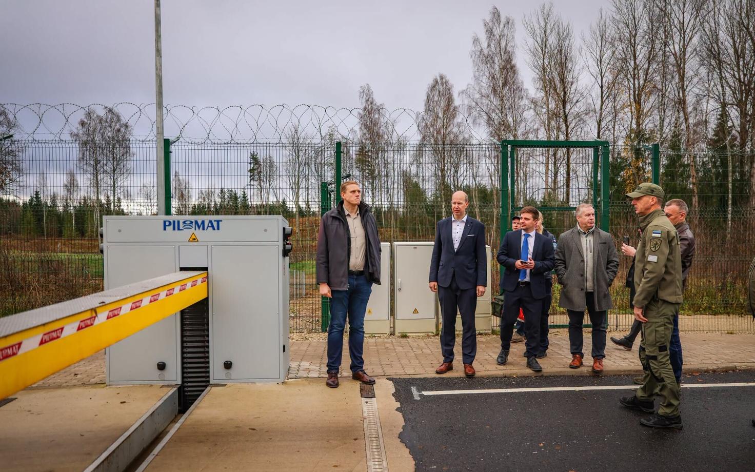The Estonian and Latvian ministers of interior held a joint meeting at the Estonian border on October 30, 2026.